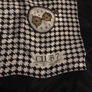 Vintage Club 7 Echo 100% Silk Square Scarf Watch